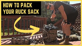 How to Pack Your Ruck Sack Like a Pro  US Army Soldier Skills [upl. by Oech]