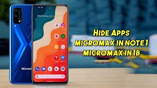 How to Hide Apps in Micromax in Note 1 amp Micromax in 1b l How to Lock Apps in Micromax in 1b [upl. by Essilec]