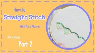 How To Straight Stitch  Tutorial [upl. by Dunaville]