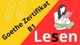 Goethe Zertifikat B1 Lesen  Examen Goethe Zertifikat Leseverstehen [upl. by Notniuq788]