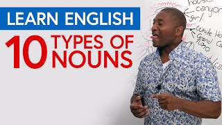 Learn English Grammar 10 Types of Nouns [upl. by Alistair335]