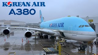 🇺🇸 Los Angeles LAX to Seoul ICN 🇰🇷 Korean Air Airbus A380  FULL FLIGHT REPORT Polar route [upl. by Aneerhs]