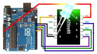 ATtiny85 Programming ATtiny85 Burn Bootloader with Arduino UNO [upl. by Banna]