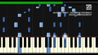 OLIVER TWIST  CONSIDER YOURSELF  SYNTHESIA PIANO COVER [upl. by Ainocal502]