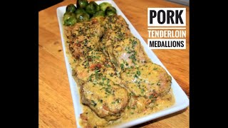 Pork Tenderloin Medallions Recipe  Easy Pork Recipes [upl. by Marna]