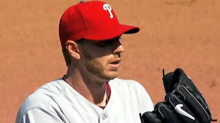 PHIWSH Roy Halladay fans nine in his 2010 Phillies debut [upl. by Radec]