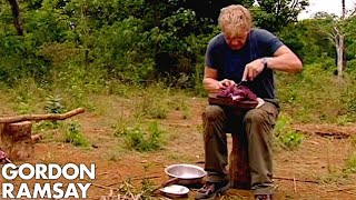 Gordon Ramsay Helps A Cambodian Tribe Butcher And Cook Buffalo  Gordons Great Escape [upl. by Karen]