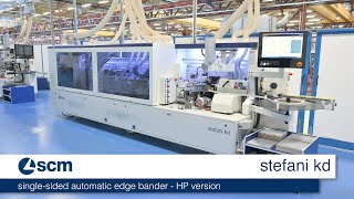 scm stefani kd  single sided automatic edgebander  HP version [upl. by Ahsiela]