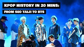 KPOP HISTORY in 20mins  From SeoTaiji to BTS [upl. by Tybald]