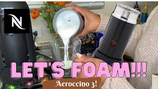 How To Foam Milk With Aeroccino 3 Make Coffee With Foam Tips amp Tricks  Easy Foamed Latte Recipe [upl. by Francisca]