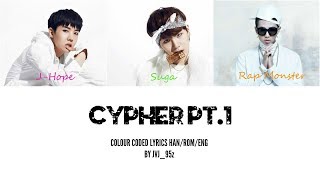 BTS방탄소년단  Cypher Pt1 Colour Coded Lyrics HanRomEng [upl. by Idnib]