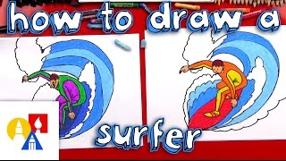 How To Draw A Surfer [upl. by Airdni]