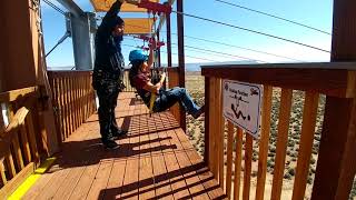 Grand Canyon West Ziplines — Hualapai Ranch Arizona [upl. by Lleira329]