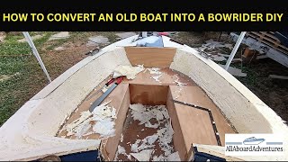 Boat conversion into Bowrider [upl. by Ateloj]