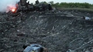 Journalist Bodies turned inside out at MH17 crash site [upl. by Irod]