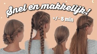 BACK TO SCHOOL HAARSTIJLEN ✩ Lydia Elisabeth [upl. by Ellora]