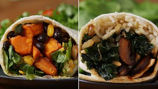 How To Make Meatless Burritos With Veggies • Tasty [upl. by Aniarrol]