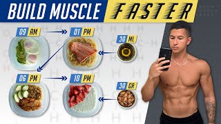 The Best Meal Plan To Build Muscle Faster EAT LIKE THIS [upl. by Eseerahs]