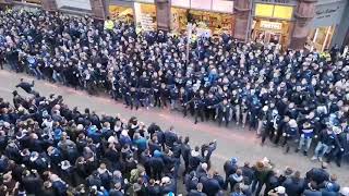 Schalke Fans go crazy in the streets of Manchester [upl. by Yrevi427]