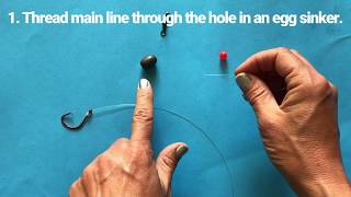 Fishing Rigs How to Make a Carolina Rig for Saltwater Fishing [upl. by Lein]