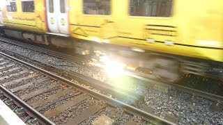 Merseyrail 507 009 making arcs at Birkdale station [upl. by Hadley]