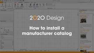 2020 Design Tip How to install a manufacturer catalog [upl. by Aleunam]