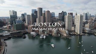 Boston Massachusetts  4K Drone Tour [upl. by Allimac]