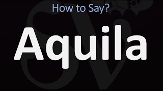 How to Pronounce Aquila CORRECTLY Bible [upl. by Dianthe]