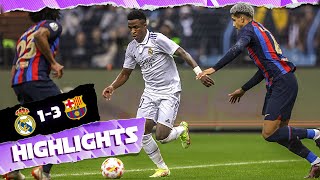 Real Madrid 13 FC Barcelona  HIGHLIGHTS  Spanish Super Cup [upl. by Ettie632]