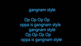 PSY  gangnam style Lyrics English [upl. by Eniarol]