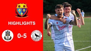 Caerleon 05 Cwmbrân Town  Gwent FA Senior cup  Quarter final highlights [upl. by Novek183]