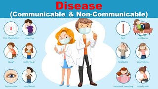 Types of Disease l Human health and disease l Communicable and Non Communicable disease l Class 5 [upl. by Dever70]