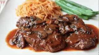 Beef Medallions with Caramelized Tomato Mushroom Pan Sauce  Beef Tenderion Medallions [upl. by Horvitz]