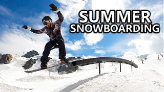 Epic Summer Snowboarding in Zermatt Switzerland [upl. by Aleacin]