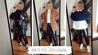 HOW TO STYLE LEREN LEGGING  CURVY FASHION STYLING TIPS  Hilde van Loenhout [upl. by Luella]