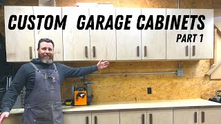 DIY Custom Garage Shop Cabinets Pt 1 [upl. by Yc639]