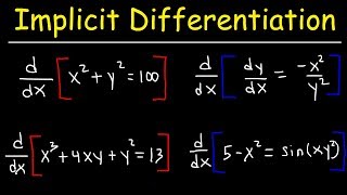 Implicit Differentiation [upl. by Omle]