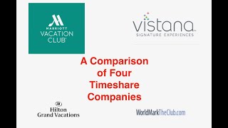 Timeshare Comparison guide among Hilton Marriott Worldmark and Vistana [upl. by Aerdnek136]