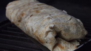 How To Make The California Burrito  Robertos Ocean Beach [upl. by Ahsetal]