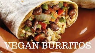 EASY VEGAN BURRITO RECIPE [upl. by Dirgni]