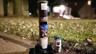 Zombies Return 4” Salute Canister Shell Fireworks LOUD [upl. by Herrington]