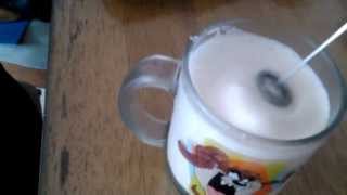 Aerolatte Review Frothing Cold Milk In Under 1 Minute [upl. by Rimat]