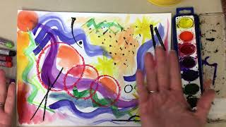 Kandinsky Art Activity Painting Music [upl. by Trueblood331]