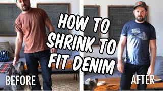 How to shrink to fit denim perfectly [upl. by Ahseenat840]